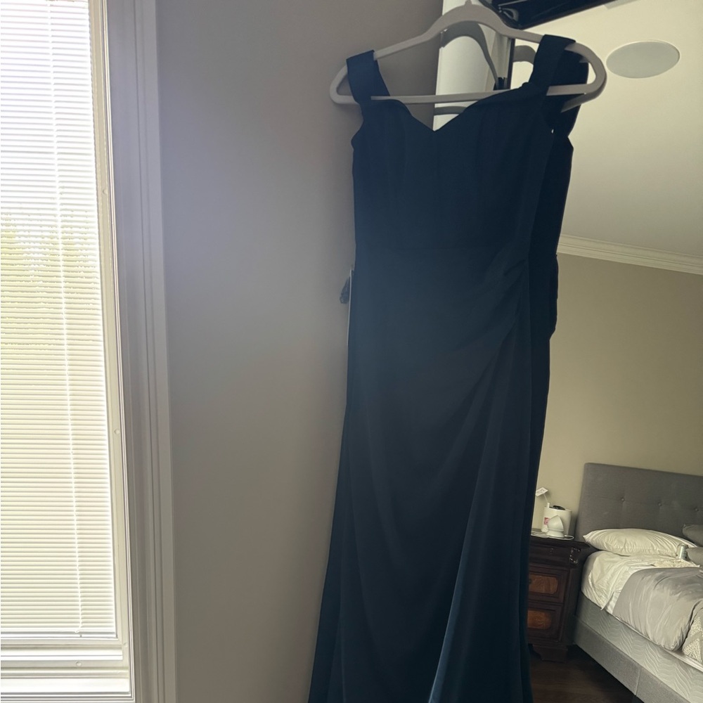 Azazie Everly Dress Navy Size 4